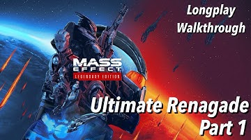 Mass Effect 1 Legendary Edition PS4 PS5 Full Renegade Walkthrough [HD] Part 1: The Story Begins