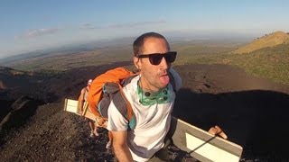 Volcano Boarding at Cerro Negro - Nicaragua (The Backpack Sessions)