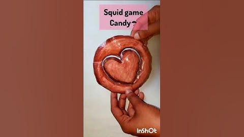 Squid game candy ☂️🤎 #squidgame #diy #papercraft