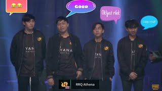 Interview RRQ Athena  after 1st place in group B...rrq senior so funny!!😂