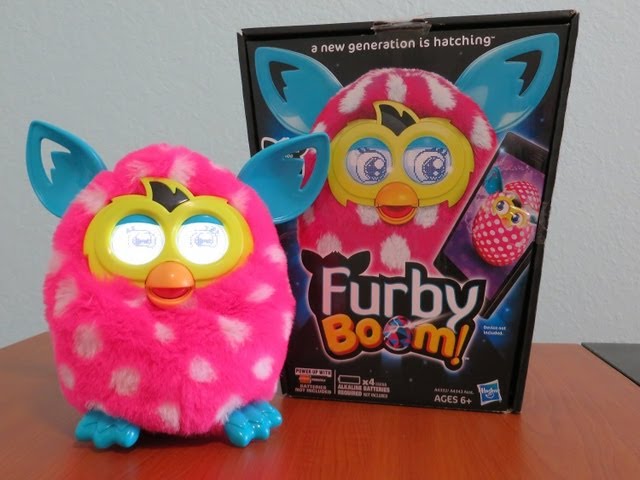 Furby 2013 Boom Sweet Heart, Couleurs Coeurs Fuschia Et Turquoise, Par Hasbro, Occasion