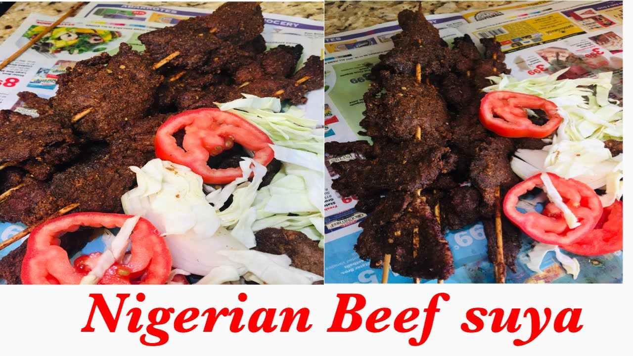 HOW TO MAKE BEEF SUYA | NIGERIAN STREET FOOD | BEEF SUYA RECIPE