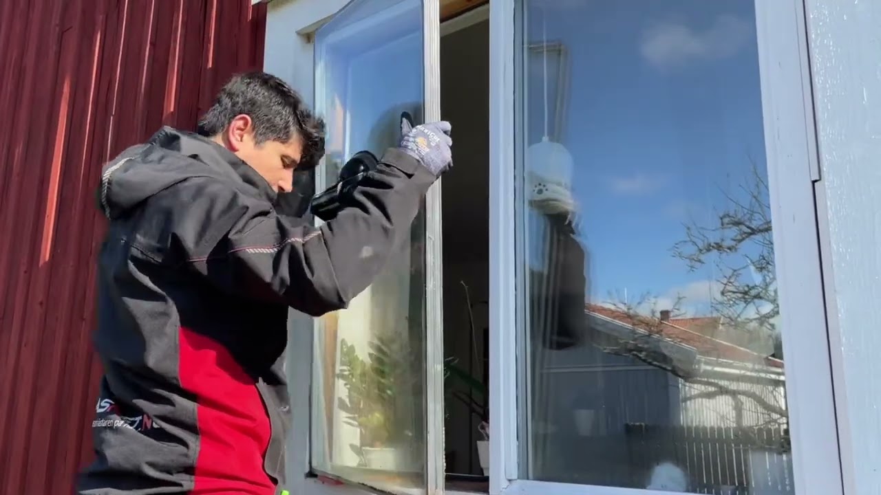 Montera och byta isolerglas steg för steg.