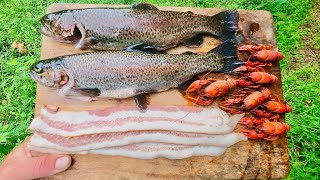 Cooking Crawfish Bacon Poppers Next To A Mountain River! by High Adventure Videos 107,085 views 7 months ago 31 minutes