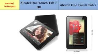 Alcatel One Touch Tab 7 HD and Alcatel One Touch Tab 7, full details