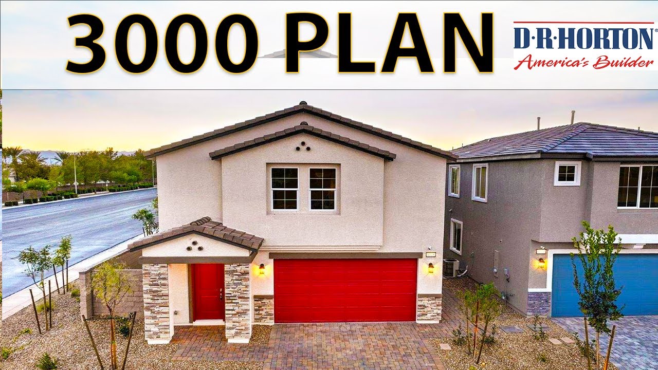 План 3000 в комплексе Tropical Falls от Д. Р. Хортона — новые дома на продажу в Северном Лас-Вегасе