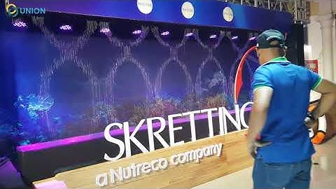 MÀN NƯỚC THẲNG HIỂN THỊ CHỮ VÀ HOA VĂN | UNION JSCO