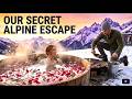 Luxury Wild Spa Ritual in the Swiss Alps | Frosty Mountain Trek &amp; Animals Care | Real Alpine Life