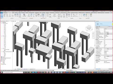 09-Import File CAD, Modeling Column, Create Column Families L and T Shape
