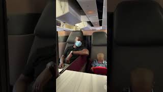 Qatar Qsuites Doha to Philadelphia DOH-PHL 777-300ER / Family Business Class Travel