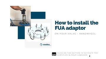 How to install the FUA adaptor on your valve - handwheel
