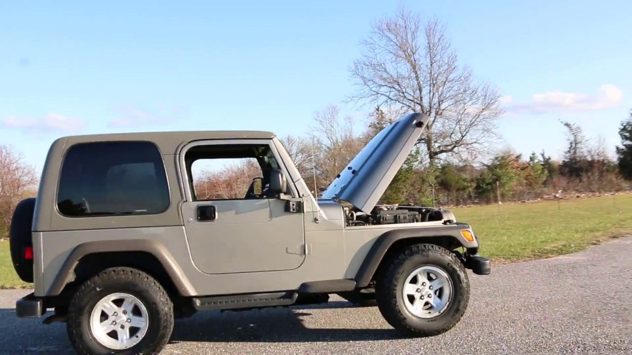 2005 Jeep Wrangler Sport For Sale~ Straight 6~Automatic~Factory 6 Cd  Changer - YouTube