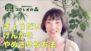 きょうだいげんかをやめさせる方法【子育て相談】