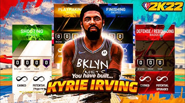 THE BEST POINT GUARD KYRIE IRVING BUILD in NBA 2K22! BEST BADGES + TIPS
