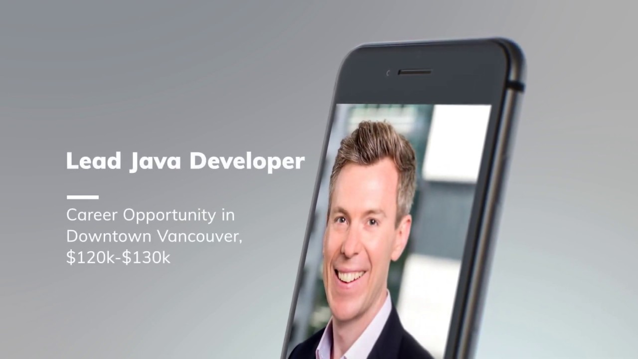 Lead Java Developer in Downtown Vancouver - YouTube