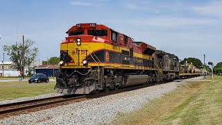 KCS Belle SD70 and KCS de Mexico Grey Ghost AC44 leads CSX S836 South by Kenly, NC!