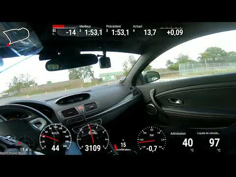 MEGANE 3 RS 400 Monthlery LPI 2022 best lap cession 3 plateau jaune