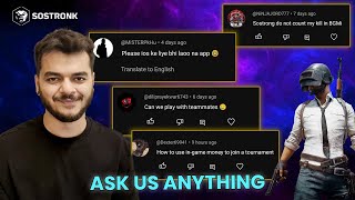 Lag Fix, Smooth BGMI Tournament Experience, and much more | SoStronk Ask Us Anything