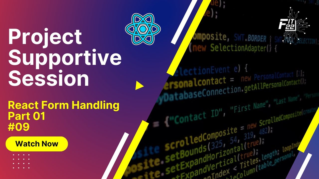 React JS | Part 09 | Form Handling (Part 01) - YouTube