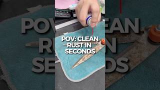 Clean rust in seconds with REXCO 50 multi purpose lubricant #rexco50 #rexco #wd40