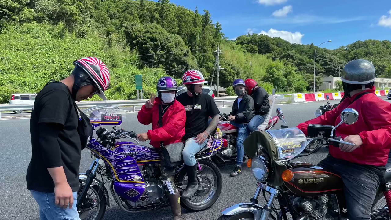 旧車會 館山 名も無き會 追悼ツーリング - YouTube