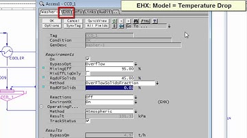 SysCAD Tutorial - Section 9.3 Add a EHX with Temp Drop