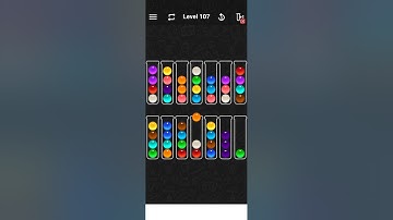Level 107 of Ball Sort Color Water Puzzle
