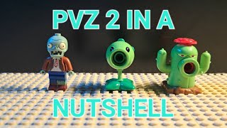 LEGO plants vs zombies stopmotion // pvz 2 world's in a nutshell