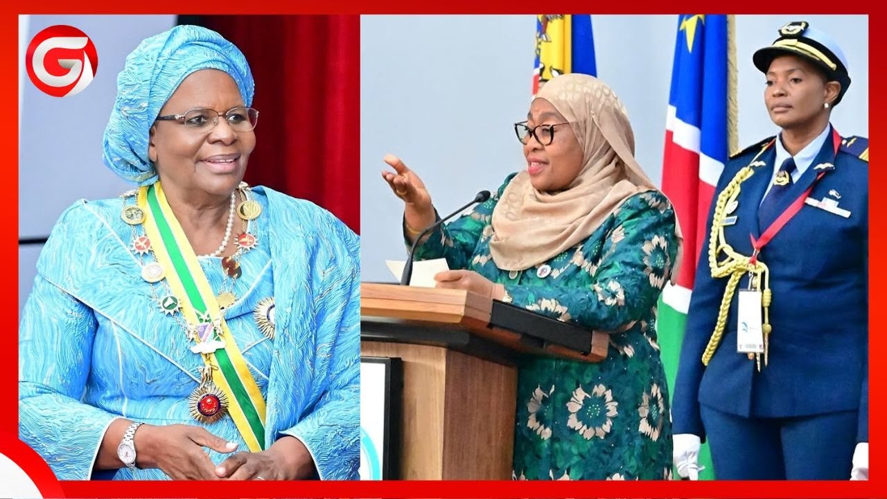 RAIS SAMIA ALICHOMWAMBIA RAIS MPYA MWANAMKE wa NAMIBIA WAKATI AKIAPISHWA -