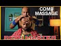 Comb massage  intense neck cracking adjustment head massage by reiki masterasmr