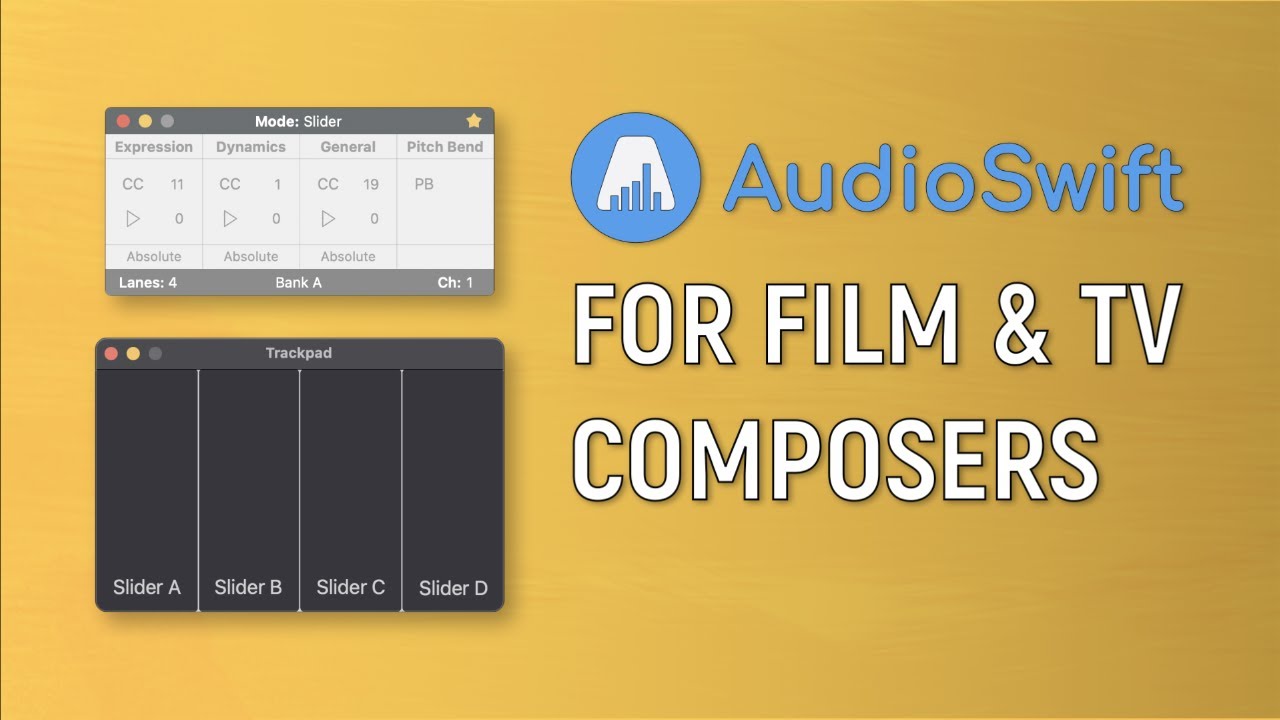 AudioSwift for Film & TV Composers - Trackpad MIDI CC Controller - YouTube