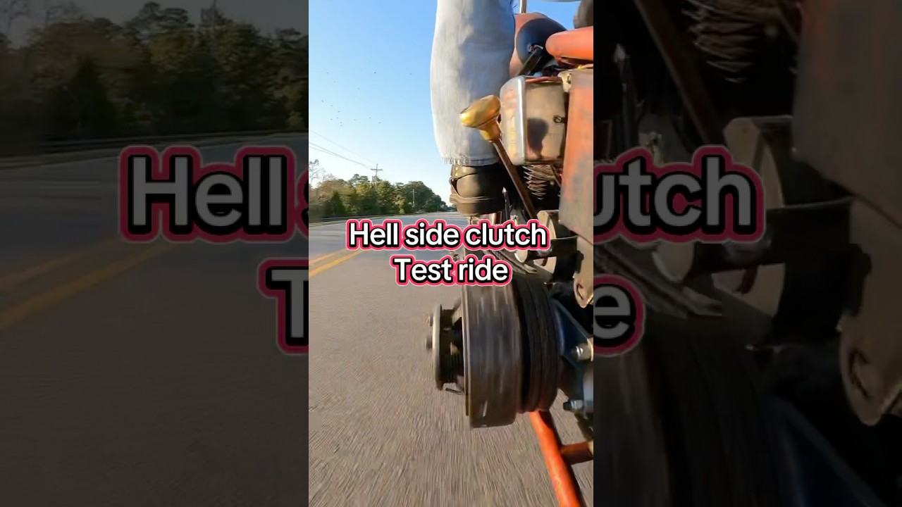 Hell side foot clutch test ride on the shovelhead. 
