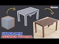 Modeling table under 2min  blender beginners tutorial