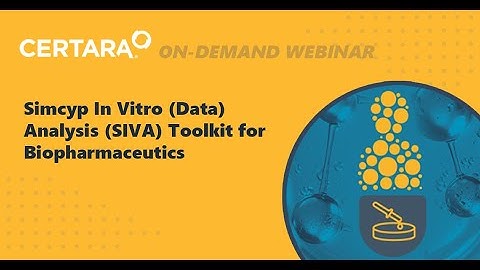 Simcyp In Vitro (Data) Analysis (SIVA) Toolkit for Biopharmaceutics