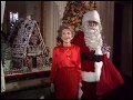 Nancy Reagan's Press Tour of the White House Christmas Decorations on December 8, 1986