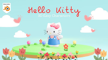 3D Blender - Hello Kitty : EP.25 #3d #blender #blendertutorialforbeginners #hellokitty