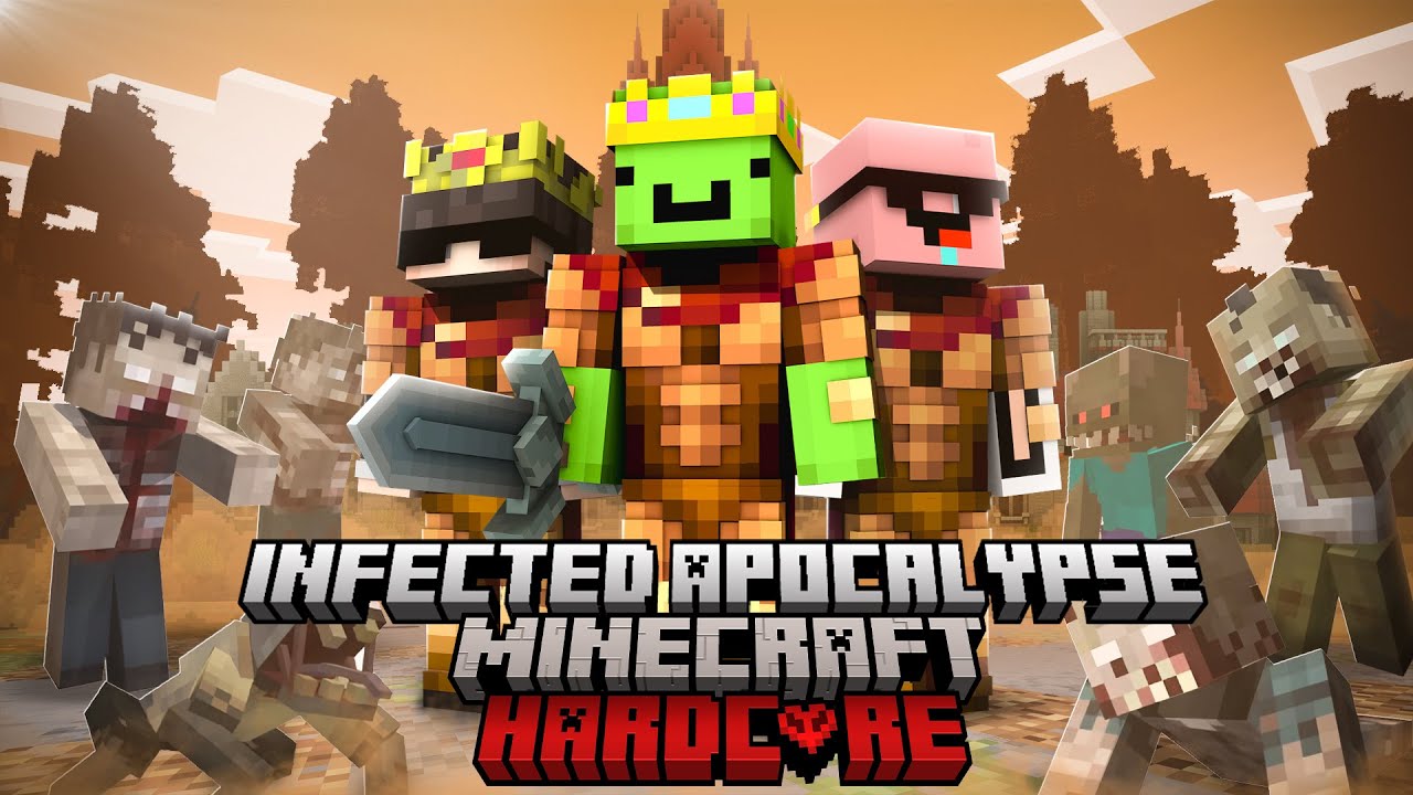 How I Got TRAPPED in a ZOMBIES APOCALYPSE in Minecraft!