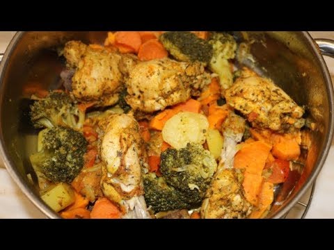 recette-pour-perdre-du-poids-poulet-aux-lÉgumes-vapeur-facile-(cuisinerapide)