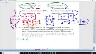 A2PCH Chapter 3-5 Mathematical Modeling and Variation - Lesson Video 1