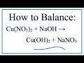 Balancing Chemical Equations with Polyatomic Ions