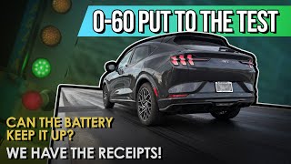 Mustang MachE GT 060 Claims Tested on the Drag Strip | Battery Stress Test