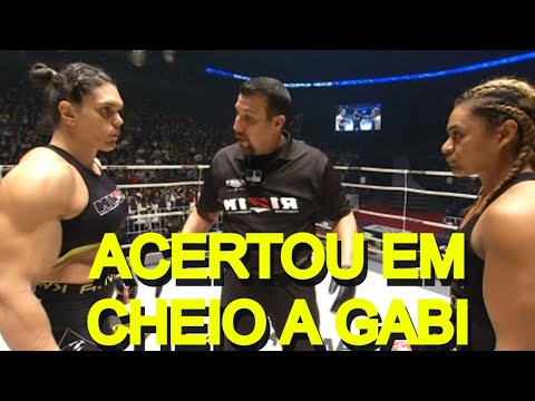 AMERICANA ACERTA UM CRUZADO EM GABI GARCIA QUE CAIU NA LONA - MMA