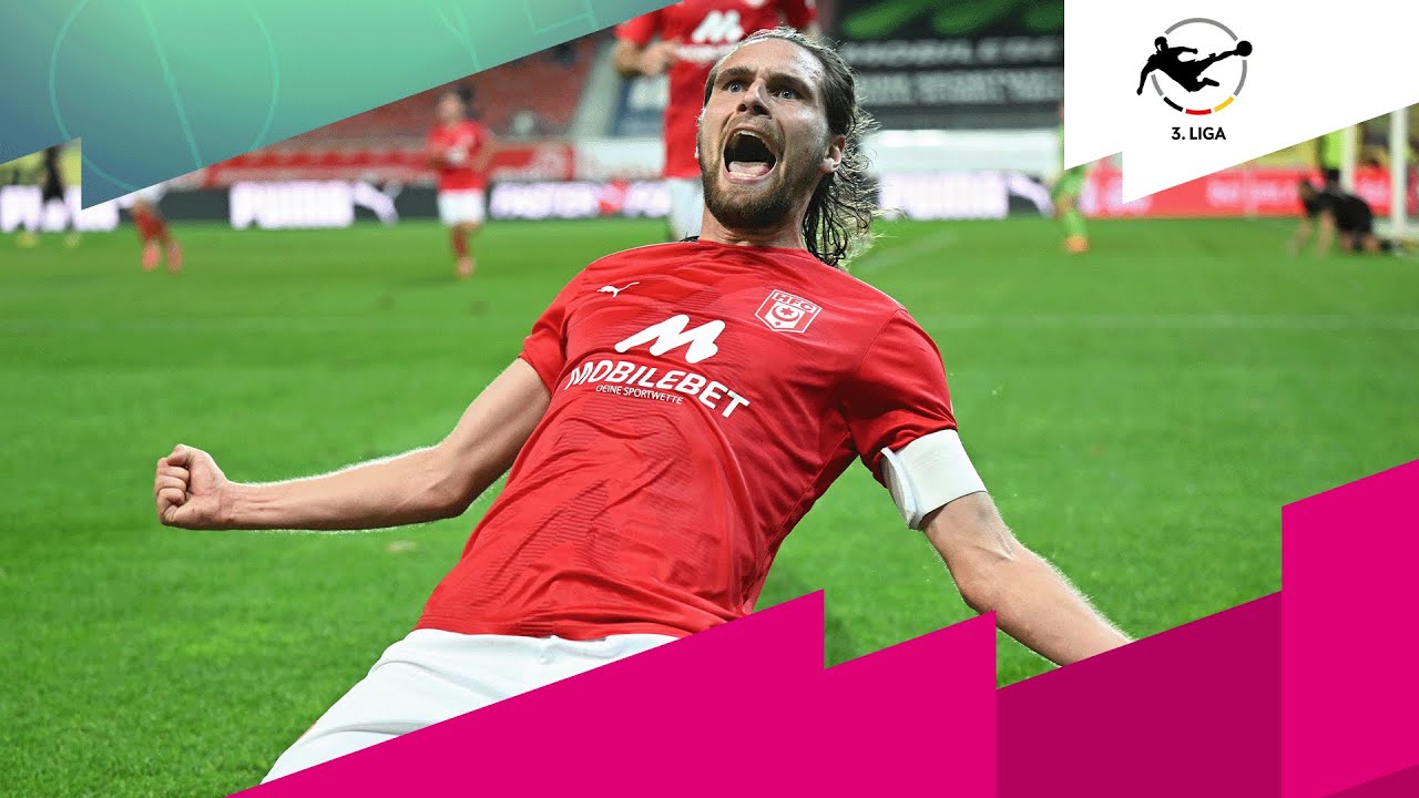 Vom Abwehrchef zum Stürmer: Jonas Nietfeld trifft für den HFC | MAGENTA SPORT | 3. Liga