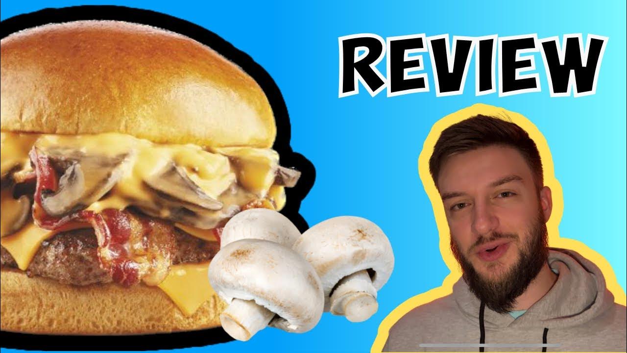 Wendys Canada Bacon Portabella Mushroom Melt Cheeseburger review YouTube