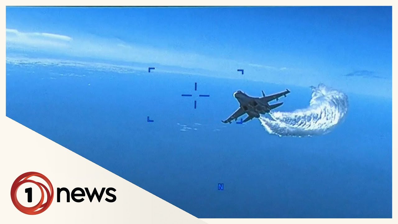 US releases footage of Russian fighter jet hitting drone