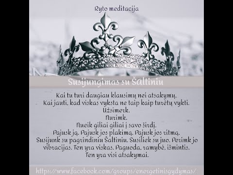 Rytinė meditacija, Susijungimas su Šaltiniu, Širdis, Vidinis Šaltinis | dr. Gedrimė Kušlienė