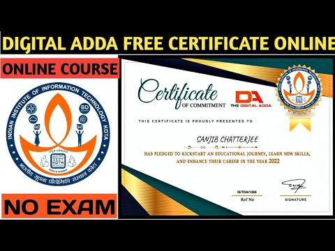 Digital Adda Free Certificate Online | Free Govt Pledge Certificate ...
