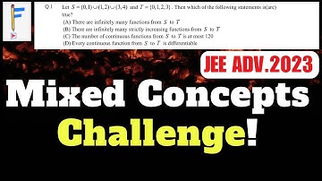 A Multi-Concept Question from Continuity, Differentiability, PnC, and Beyond! | JEE ADVANCED 2023