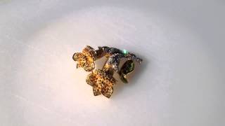 Nolan Miller Trumpet Flower Pin