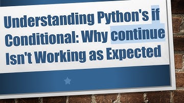 Understanding Python